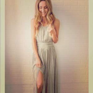 Women’s boutique maxi dress with slit - NWT